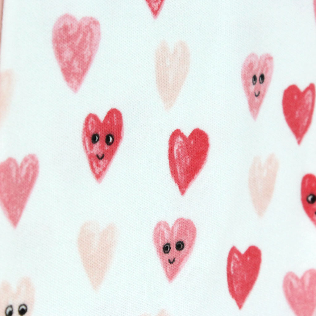 Heart Print Children's Pyjamas, 1-2 Years - Personalise