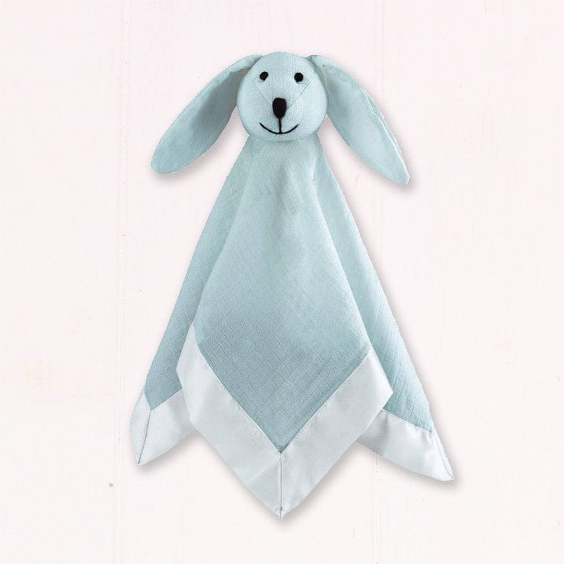 Personalised aden + anais Bunny Lovey Comfort Blanket - Blue