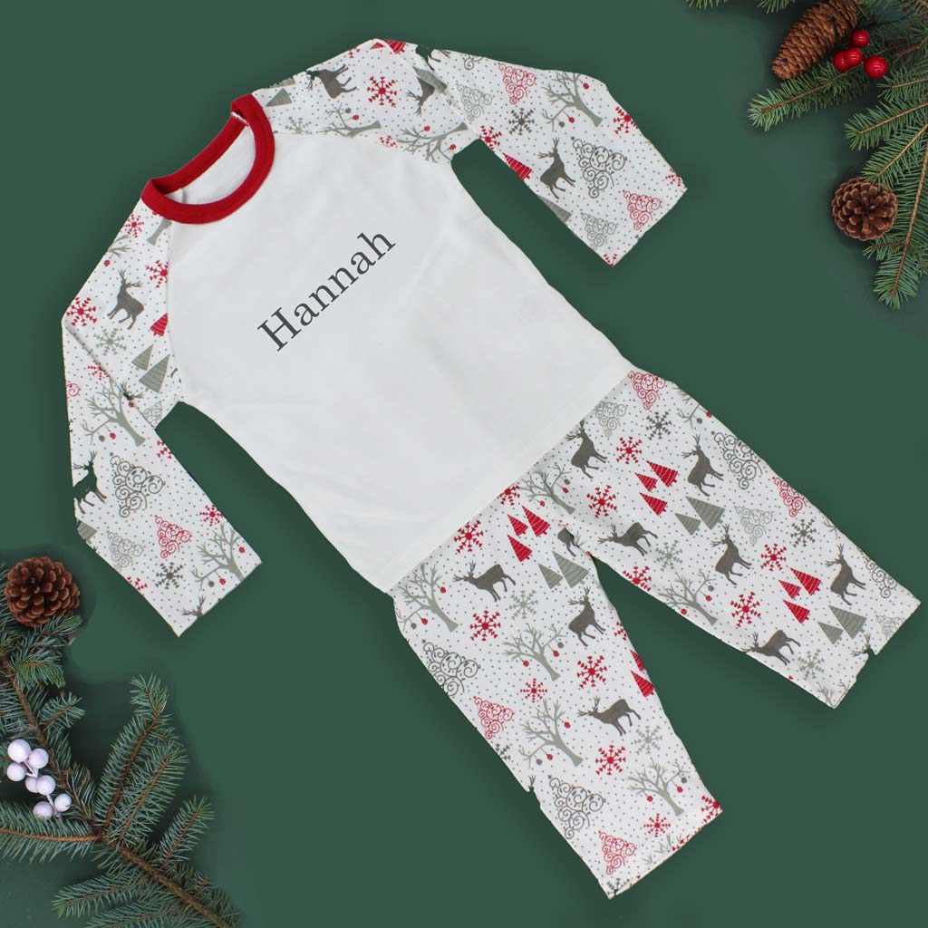 Personalise Children's Christmas Pyjamas - 1-2 Years