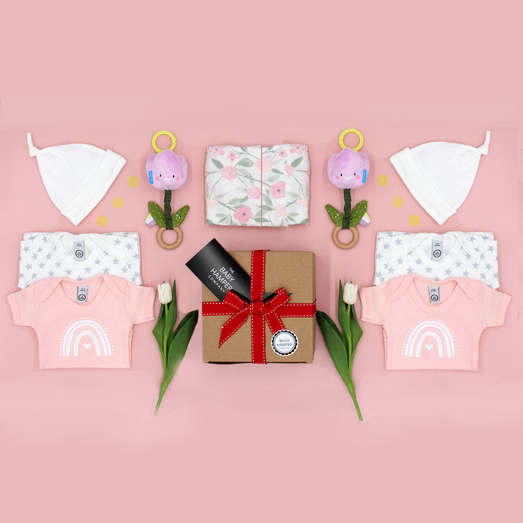 Twin Girls Baby Gift Box